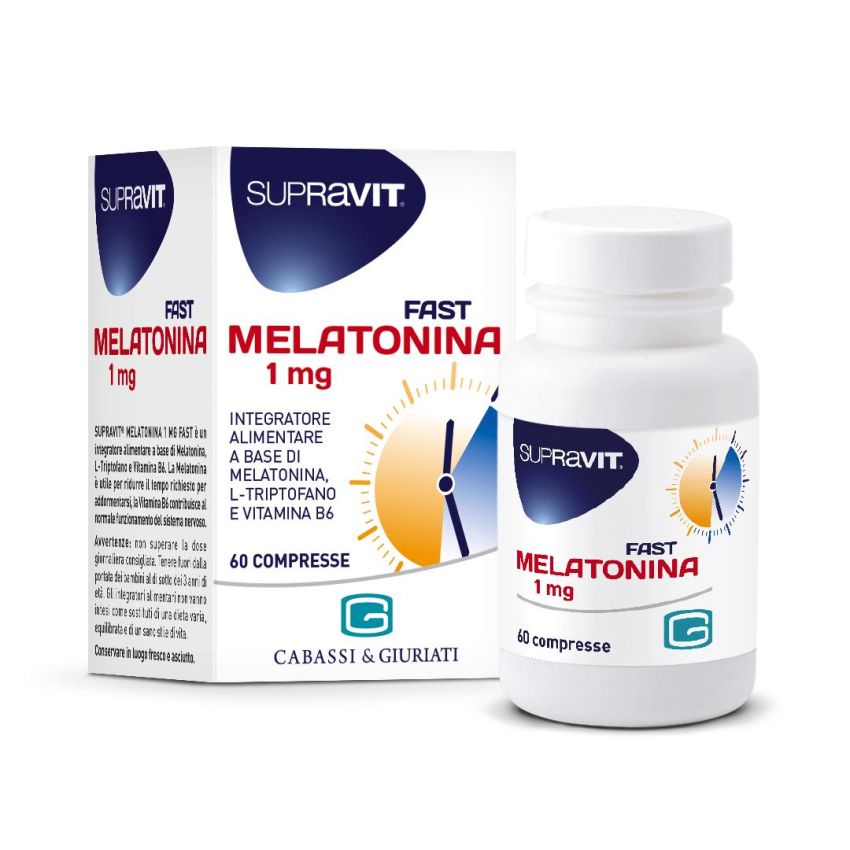 Supravit Melatonina 1mg - Confezione da 60 Compresse