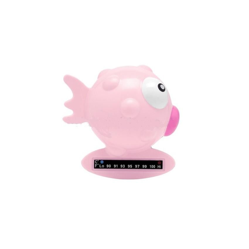 Chicco Termometro per il Bagno in Forma di Pesce, Colore Rosa