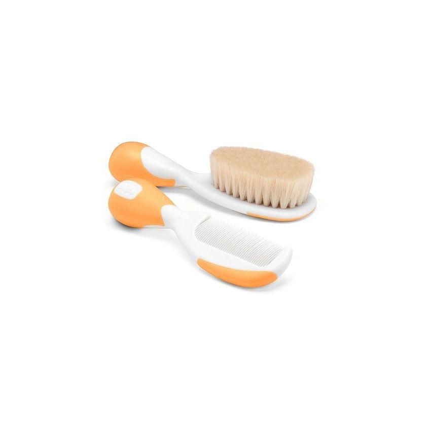 Chicco Spazzola e Pettine per Bambini in Arancio