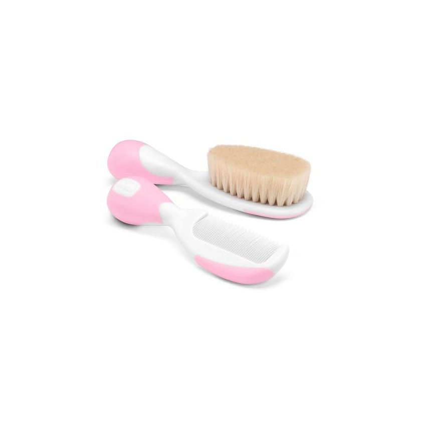 Chicco Pettine e Spazzola per Capelli in Rosa
