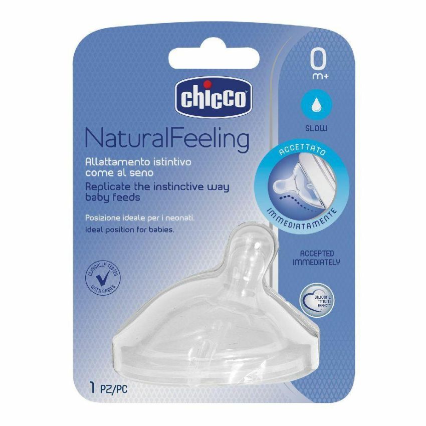 Chicco Natural Feeling Tettarella 0m+ con Flusso Normale