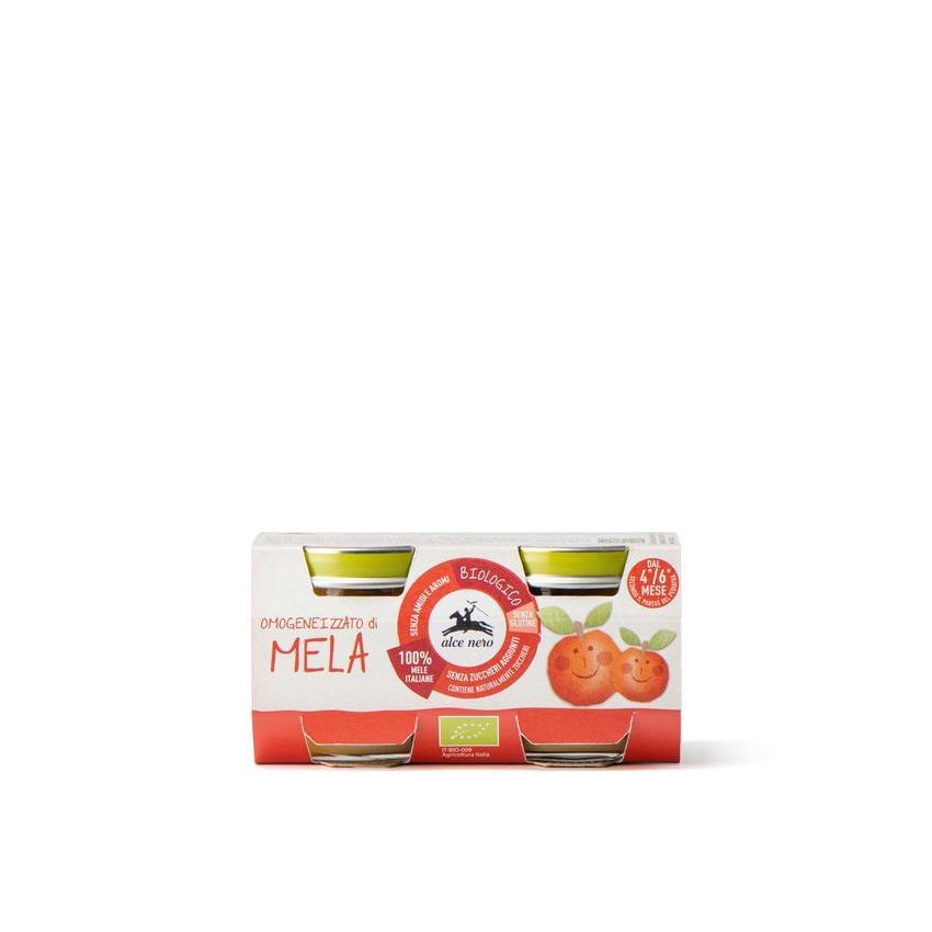 Omogeneizzato Biologico di Mela per Bambini - 2x80g
