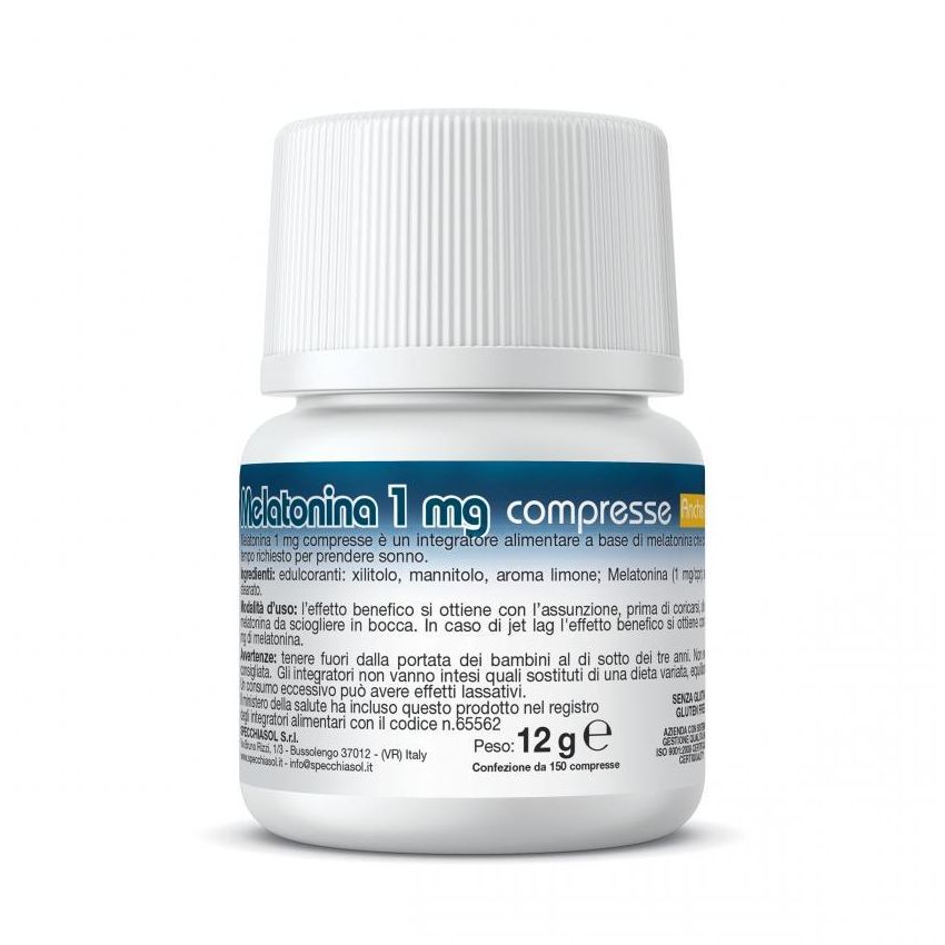 Specchiasol Melatonina 1mg - 150 Capsule