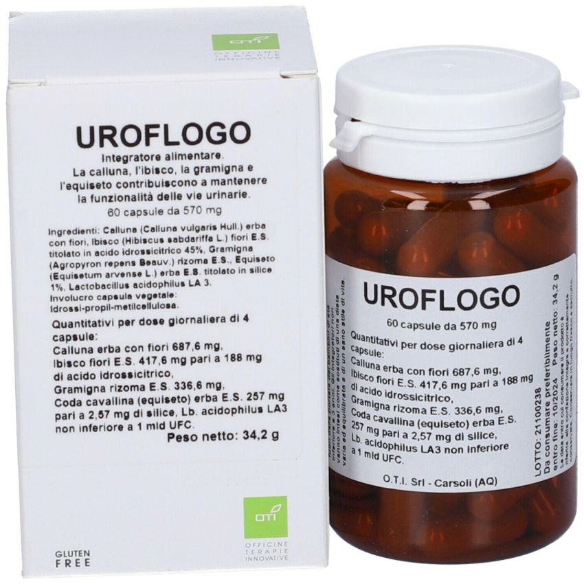 Uroflogo NF - Integratore di Salute Urinaria - 60 Capsule