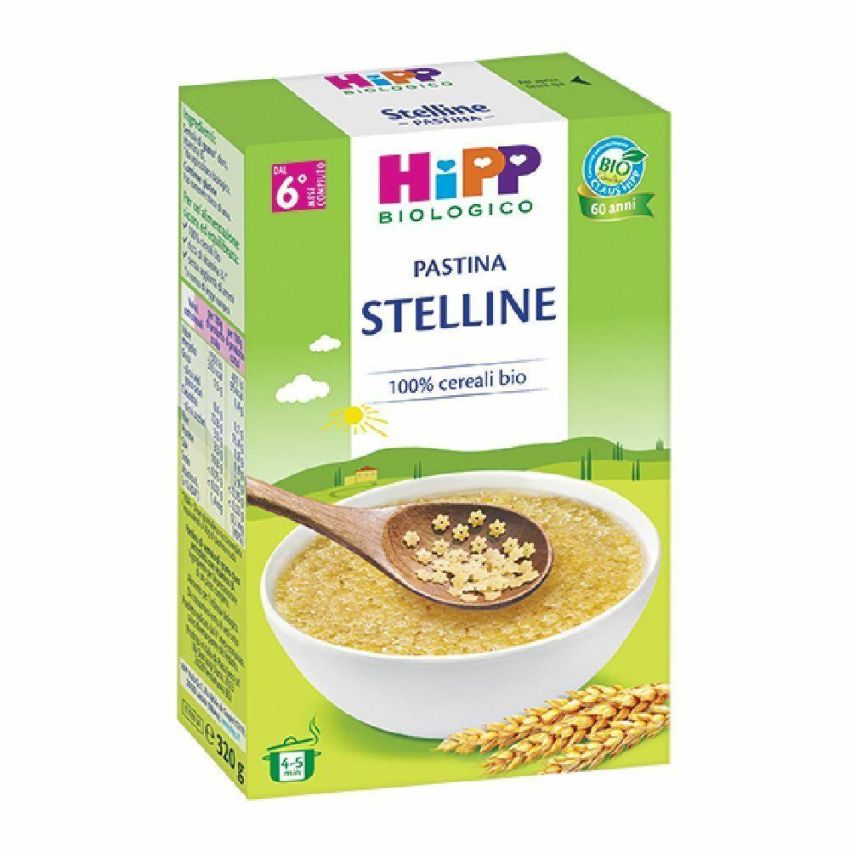 Pastina Stelline Hipp Bio per Bebè da 6 Mesi - 320g