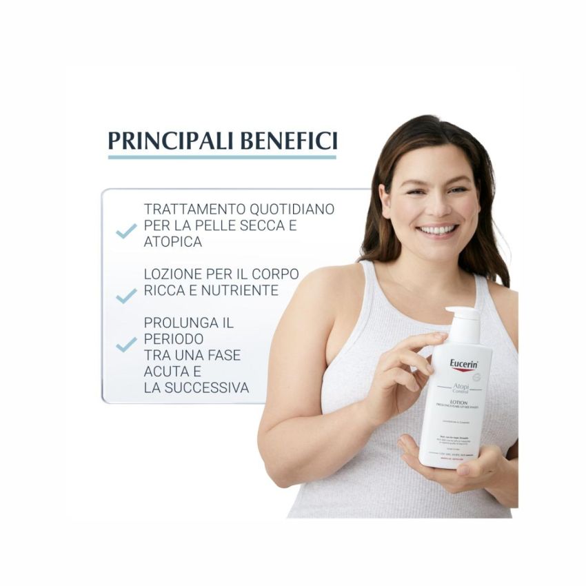 Eucerin AtopiControl Emulsione Idratante per il Corpo, 400ml