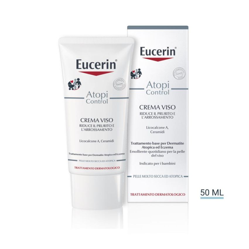 Eucerin AtopiControl Crema Idratante per il Viso - 50ml