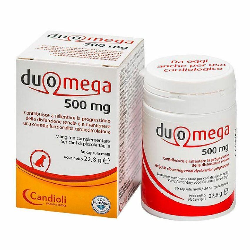 Duomega: 30 Capsule Omega Supplement per Cani di Piccola Taglia