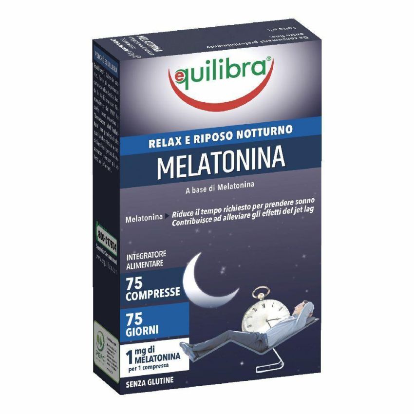 Equilibra Melatonina - 75 Compresse per il Sostegno del Sonno