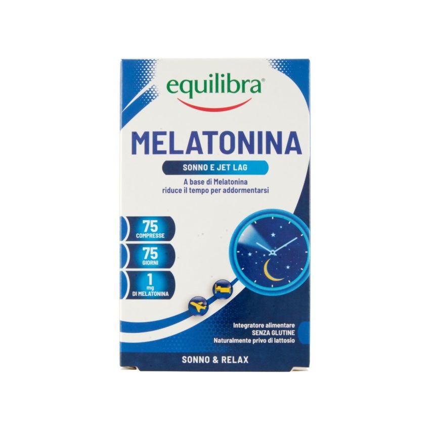 Equilibra Melatonina - 75 Compresse per il Sostegno del Sonno