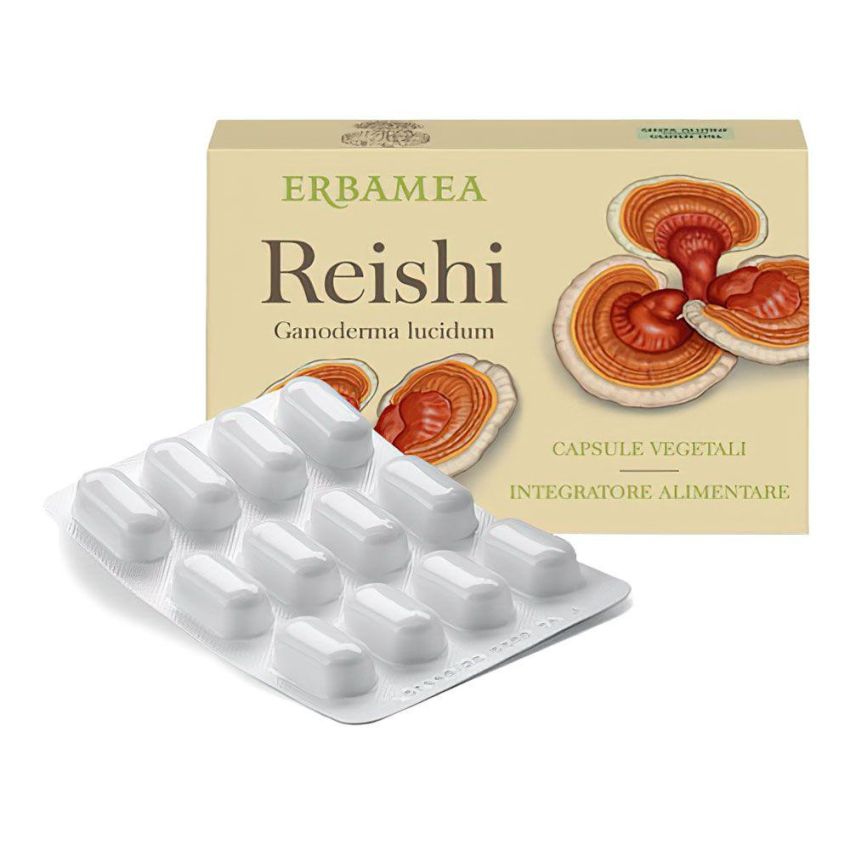 Erbamea Reishi Supplement - Pacco da 24 Capsule