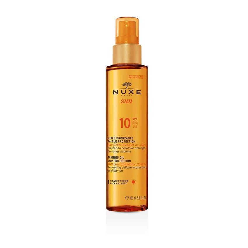 Olio Solare Nuxe Sun SPF10 per Viso e Corpo - 150ml