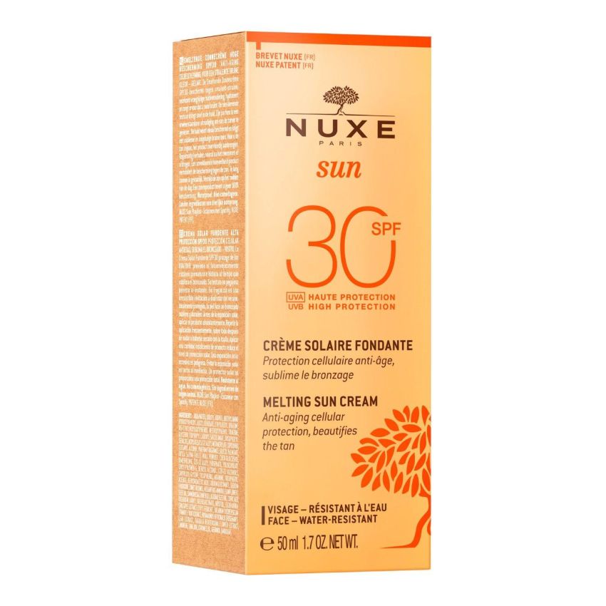 Nuxe Sun Crema Solare Anti-Invecchiamento SPF30 per Viso, 50ml