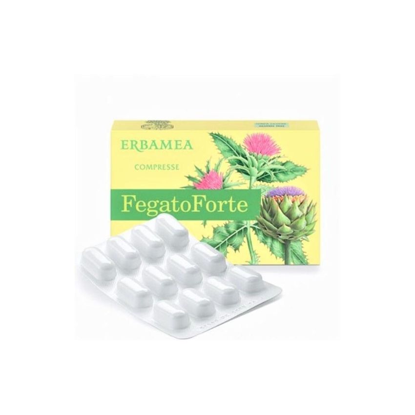 Erbamea Fegato Forte - Integratore per il Fegato con 24 Compresse