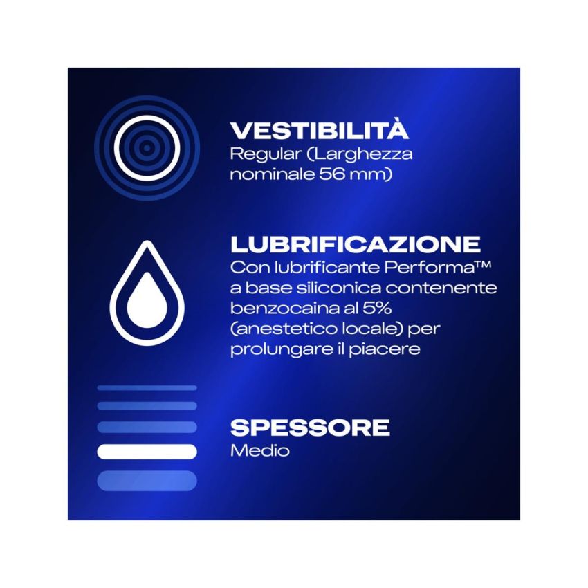 Durex Profilattici per Lunga Durata - Confezione da 12 Pezzi