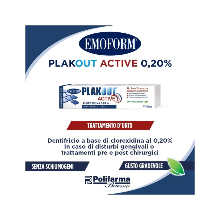 Dentifricio Plakout Active 0,20%