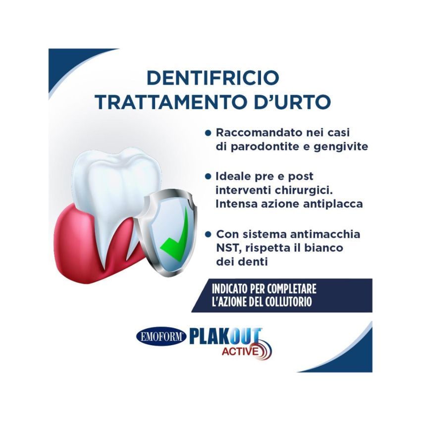 Dentifricio Plakout Active 0,20%