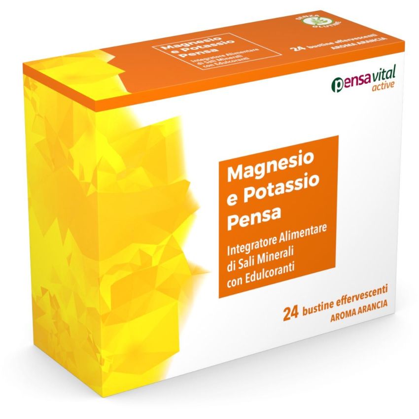 Magnesio e Potassio in Bustine Effervescenti al Gusto Arancia - Confezione da 24
