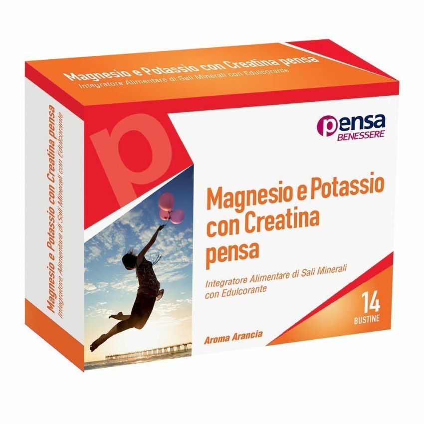 Magnesio e Potassio con Creatina sapore Arancia - 14 Bustine