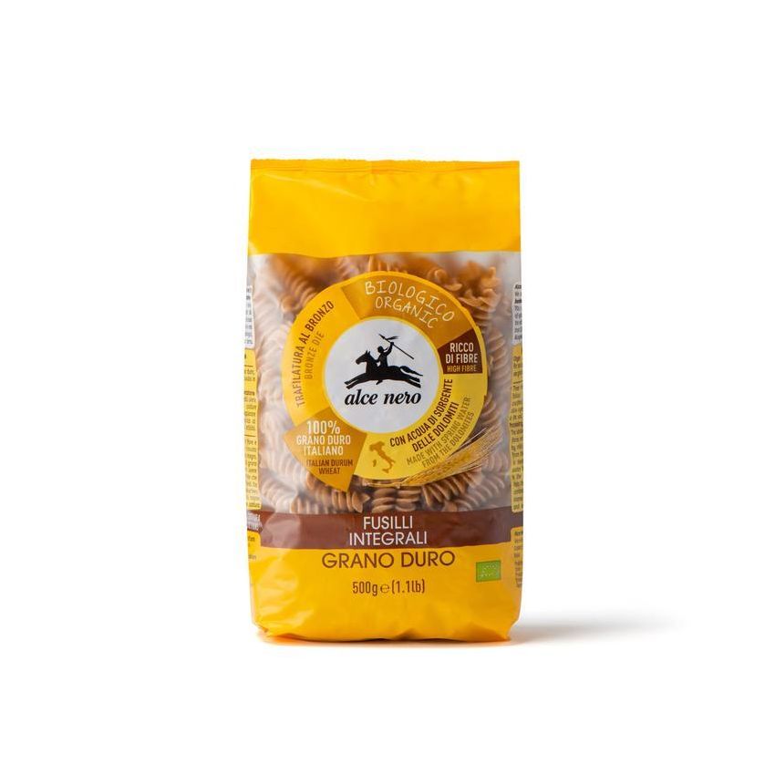 Fusilli Integrali di Grano Duro Biologici Alce Nero 500g