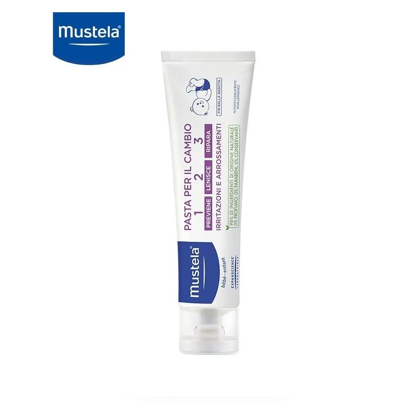 Mustela 123 Pasta Protettiva per il Cambio del Pannolino 100ml
