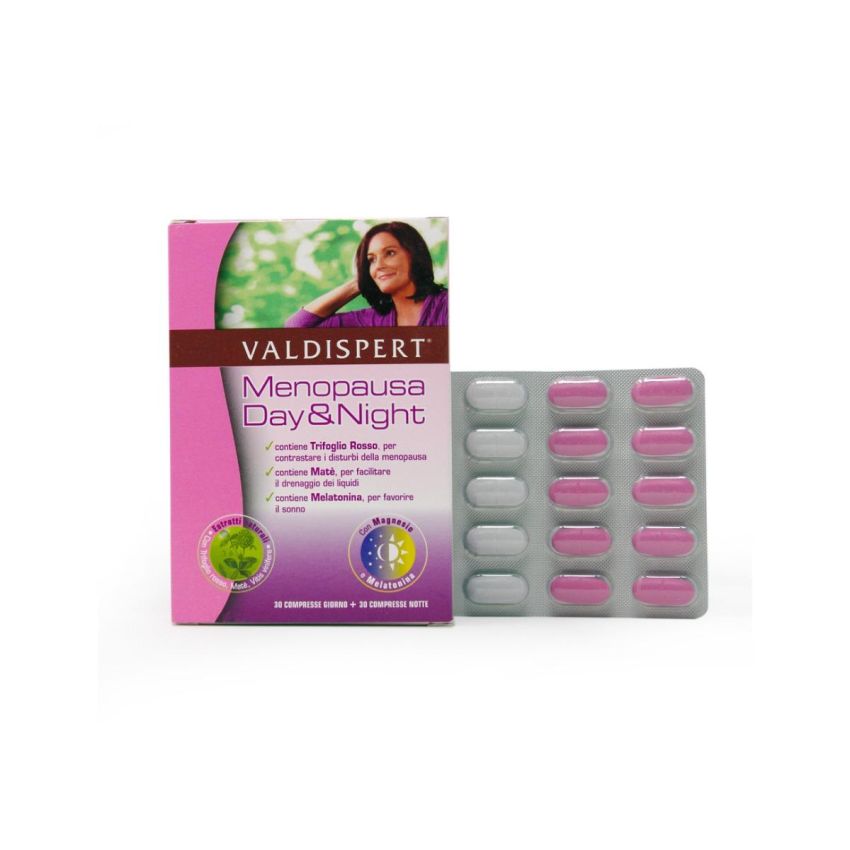 Valdispert Day & Night Relief Formula per Menopausa - 60 Compresse