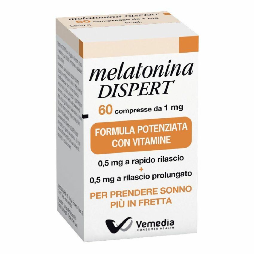 Dispert Melatonina 1mg - Confezione da 60 Compresse