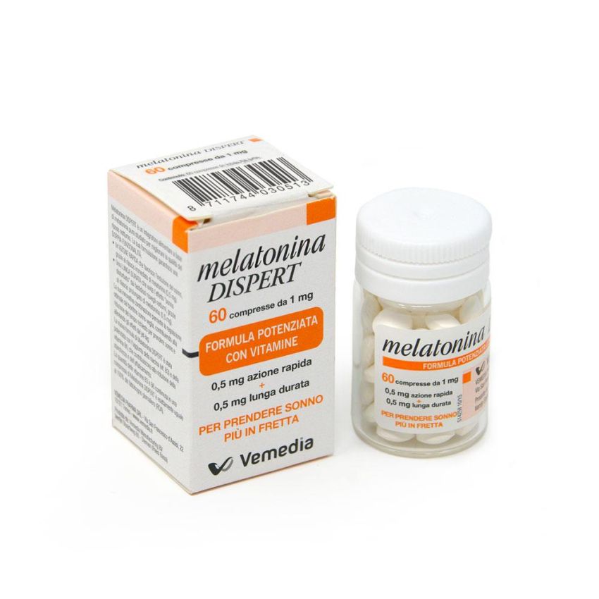 Dispert Melatonina 1mg - Confezione da 60 Compresse