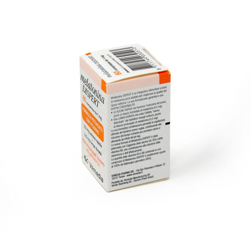 Dispert Melatonina 1mg - Confezione da 60 Compresse