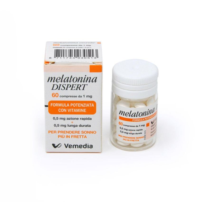 Dispert Melatonina 1mg - Confezione da 60 Compresse