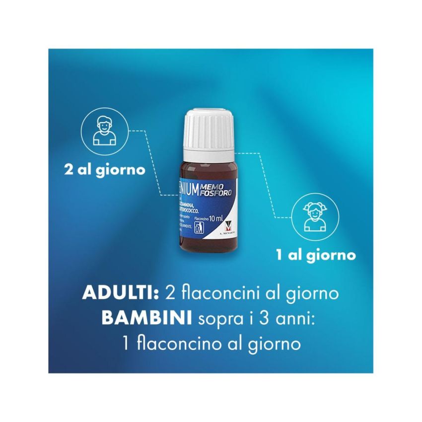 Sustenium Memo - Fosforo Potenziato, 10x10ml Confezione