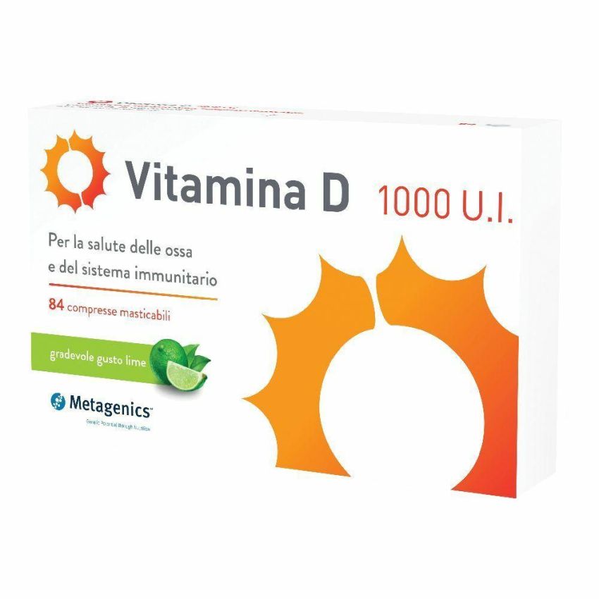 Vitamina D potenziata da 1000 UI - Confezione da 84 Compresse
