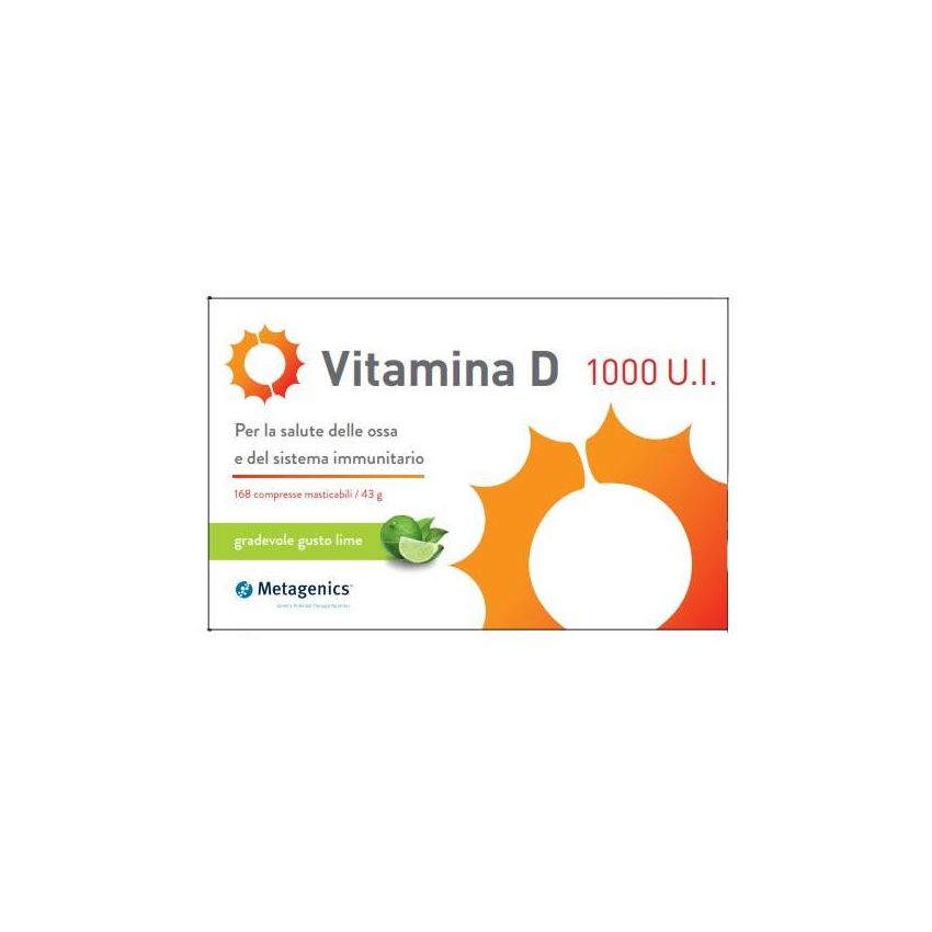 Vitamina D potenziata da 1000 UI - Confezione da 84 Compresse