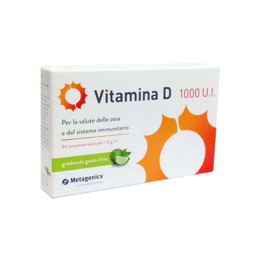 Vitamina D potenziata da 1000 UI - Confezione da 84 Compresse
