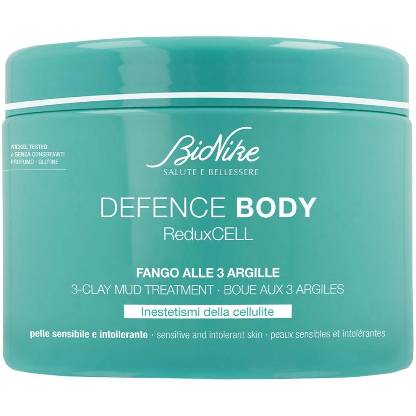 BioNike Defence Body - Fango Terapeutico con 3 Tipi di Argille Naturali 500g