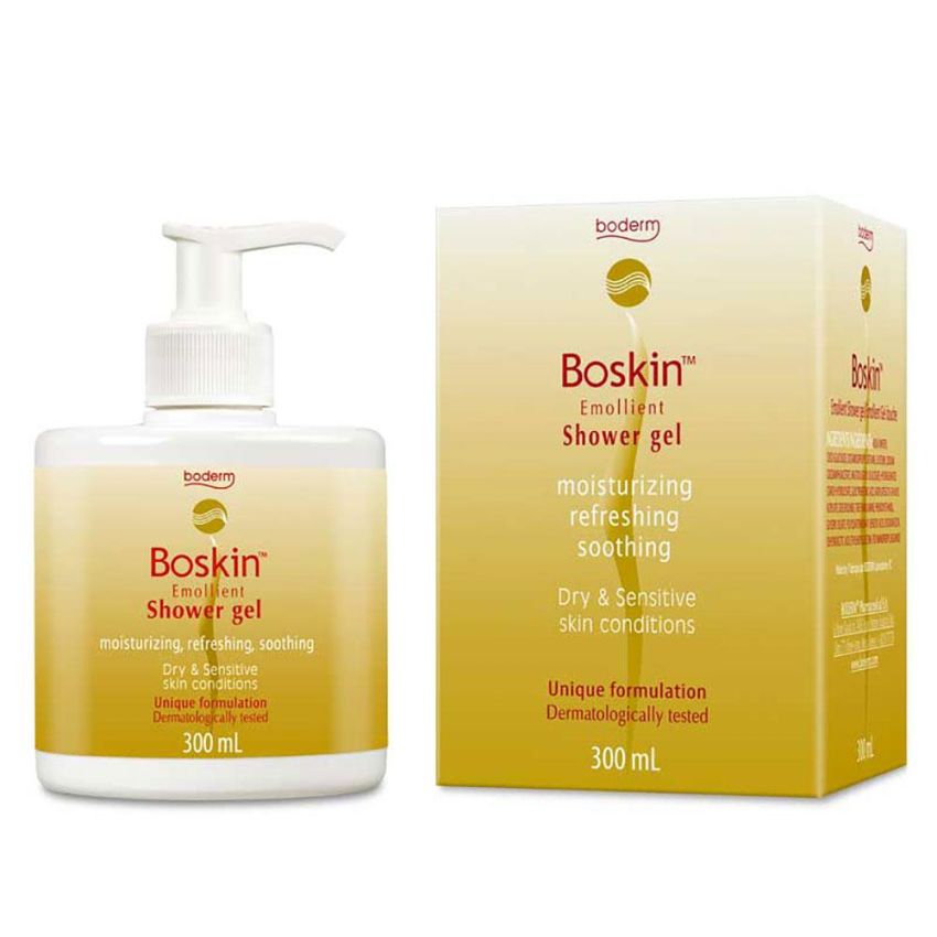 Boskin Gel Doccia Emolliente per Cuoio Capelluto e Pelle - 300ml