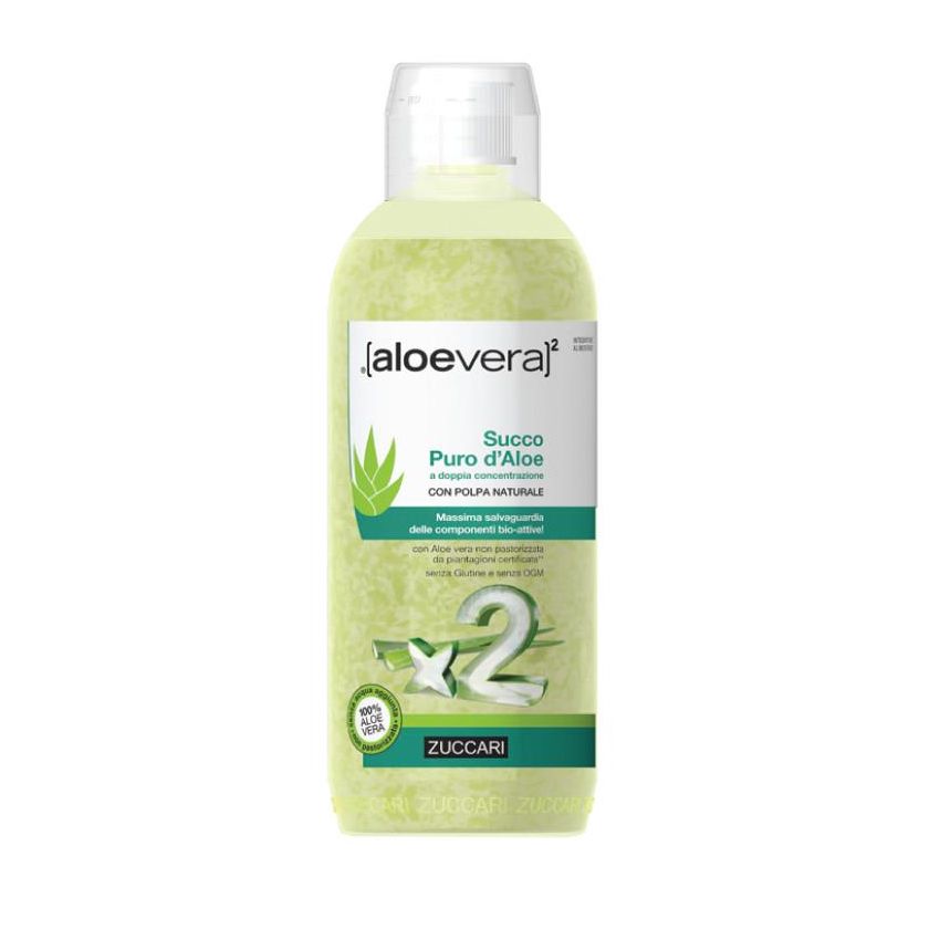 Zuccari - Succo Puro di Aloe Vera a Doppia Concentrazione - 1000ml