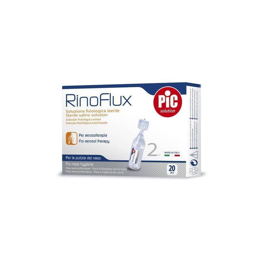 Rinoflux Soluzione Fisiologica - Paccetto da 20 Pezzi, 2ml ciascuno