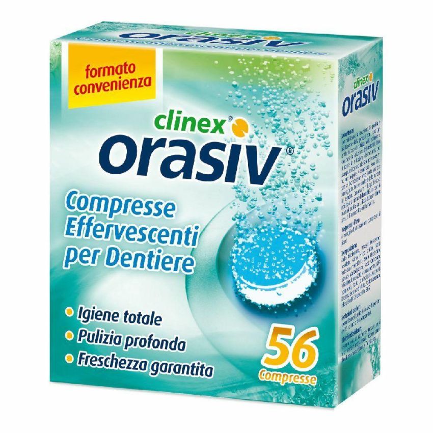 Clinex Orasiv Compresse Effervescenti - Confezione da 56 Pezzi