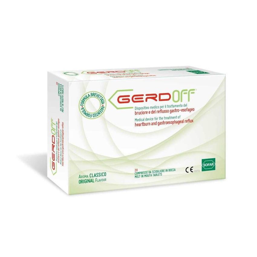 Gerdoff - Pacchetto da 20 Compresse per Reflusso Gastroesofageo