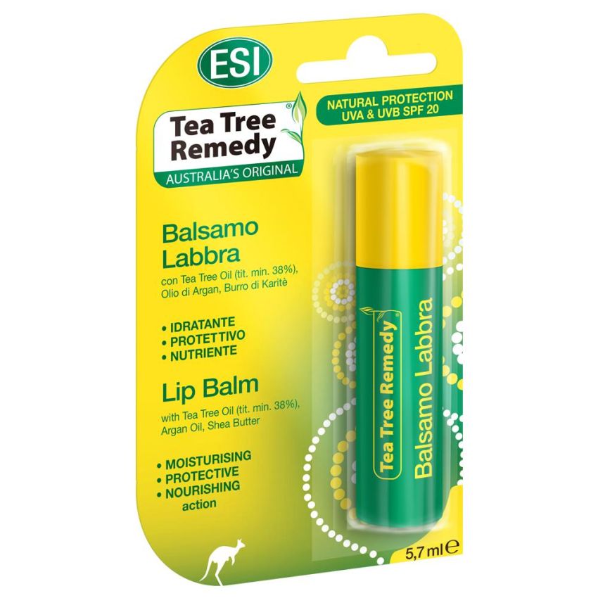 Balsamo per Labbra con Tea Tree e SPF20 5,7ml