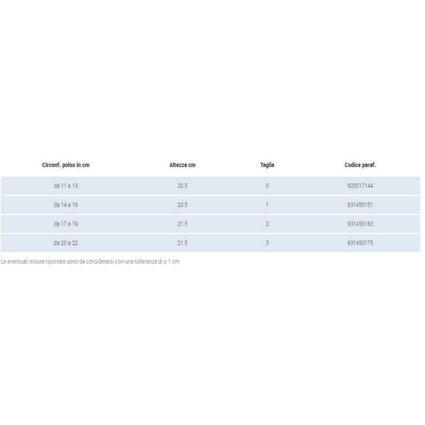 Gibaud Ortho Manugib 20 - Tutore Ortopedico per Polso Destro, Taglia 0