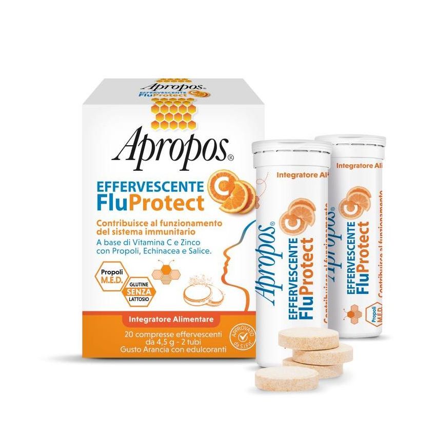 Apropos Fluprotect Vitamina C Effervescente - 20 Compresse