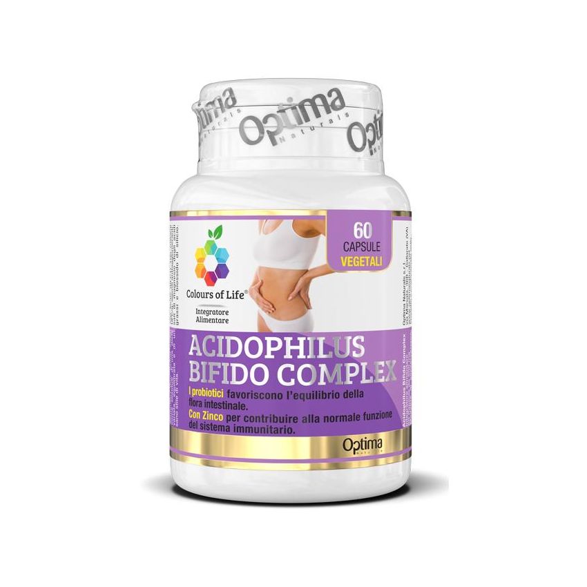 Colours Of Life Complex di Acidophilus e Bifido - 60 Capsule Vegetali