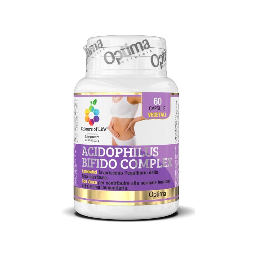 Colours Of Life Complex di Acidophilus e Bifido - 60 Capsule Vegetali