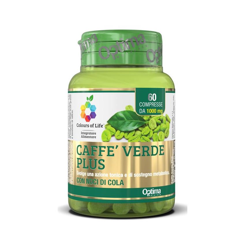 Colours Of Life Caff√® Verde Plus - 1000mg, Confezione da 60 Compresse