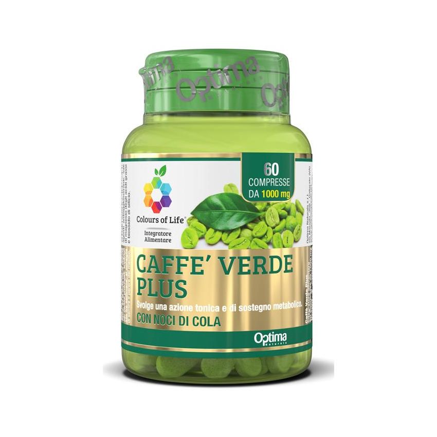 Colours Of Life Caff√® Verde Plus - 1000mg, Confezione da 60 Compresse