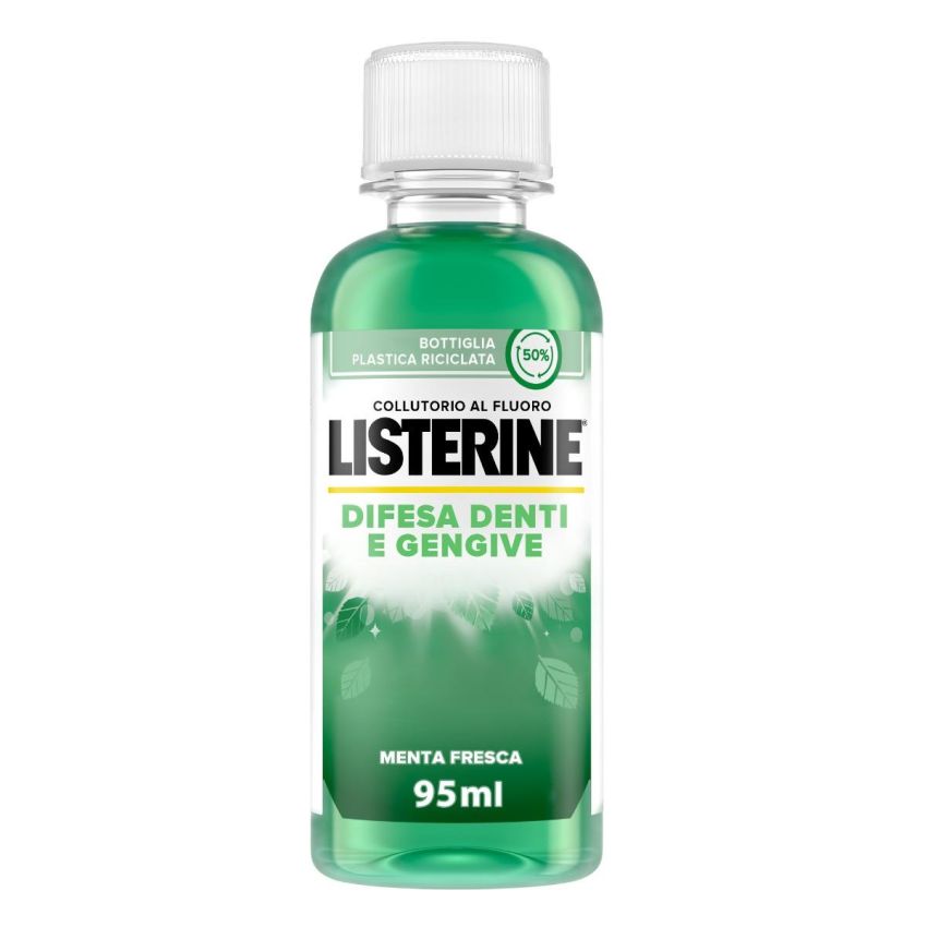 Listerine Collutorio 95ml per Difesa di Denti e Gengive