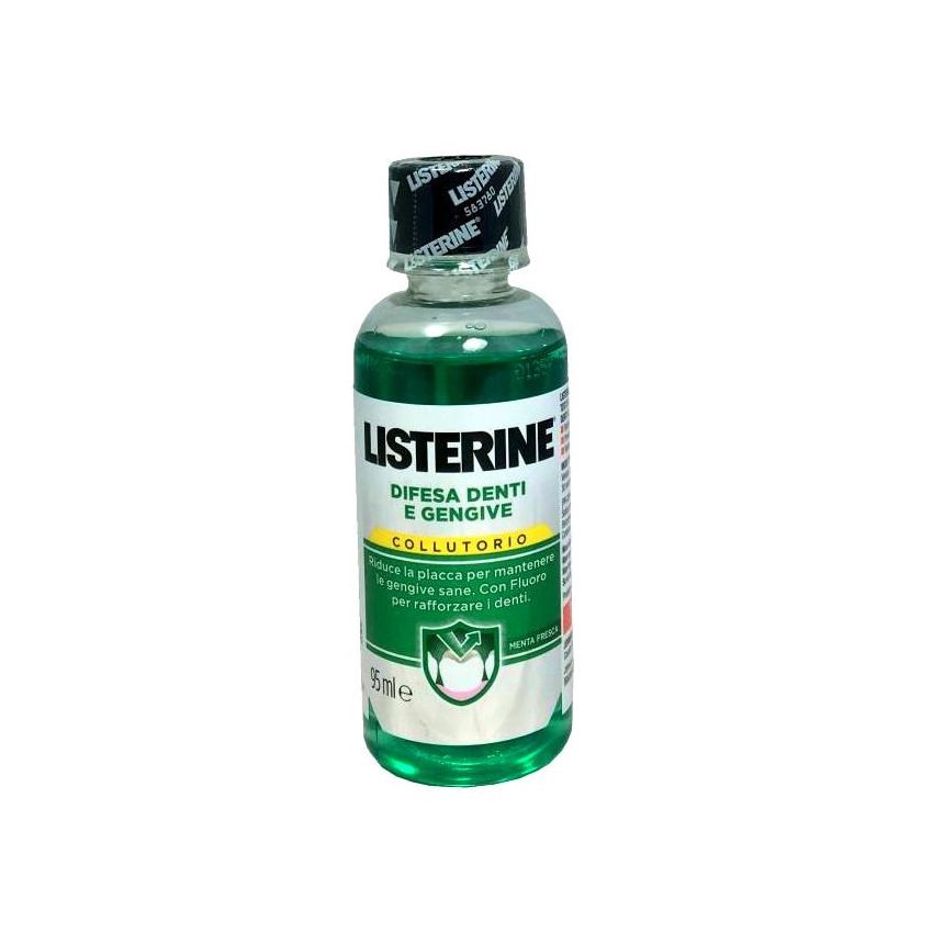 Listerine Collutorio 95ml per Difesa di Denti e Gengive