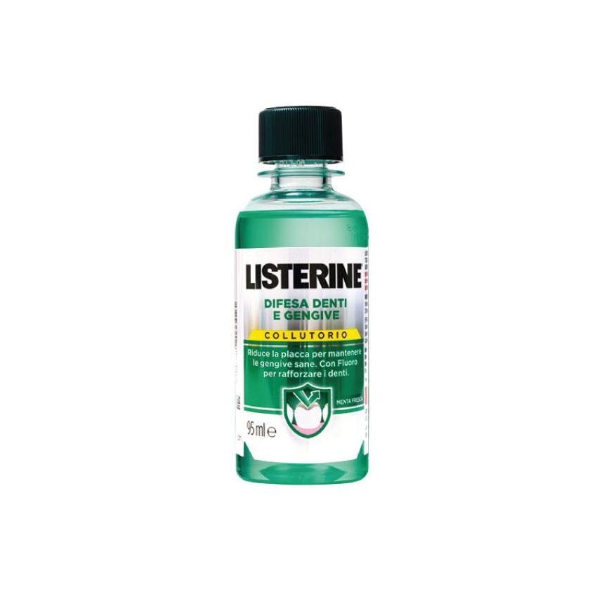 Listerine Collutorio 95ml per Difesa di Denti e Gengive